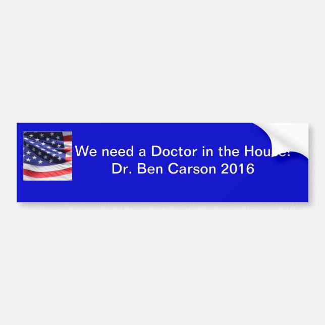 Ben Carson in 2016! Bumper Sticker (Front)