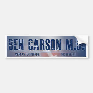 Ben Carson M.D. for President Bumper Sticker