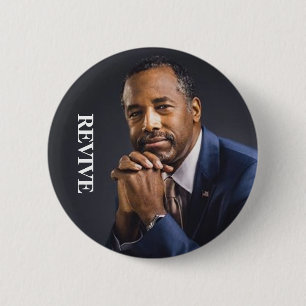 Ben Carson President 2016 REVIVE 6 Cm Round Badge