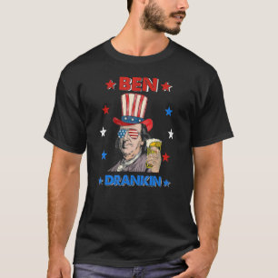 Ben Drankin 4th Of July Benjamin Franklin Men Amer T-Shirt