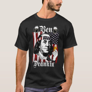 Ben Drankin  4th Of July Benjamin Franklin Usa Fla T-Shirt