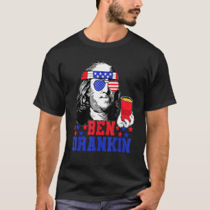 Ben Drankin Beer 4th Of July Independence Day Usa  T-Shirt