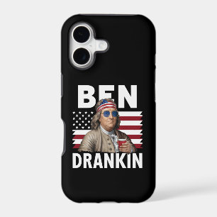 Ben Drankin Beer 4th of July Vintage Flag Funny