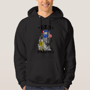 Ben Drankin Benjamin Franklin Drink Beer 4th Of J Hoodie