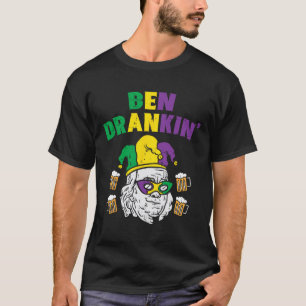 Ben Drankin Franklin Us President Funny Mardi Gras T-Shirt