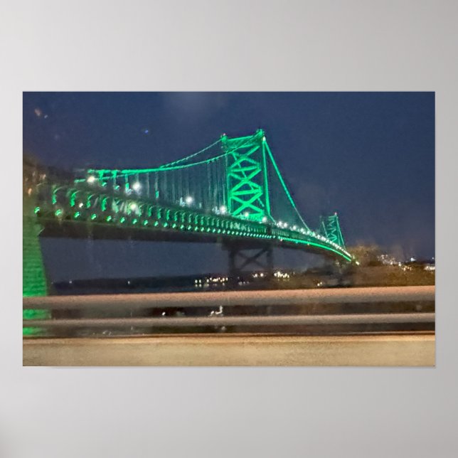 Ben Franklin Bridge Philadelphia Poster (Front)