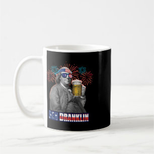 Ben Franklin Celebrating Independence Day. Ben Dra Coffee Mug