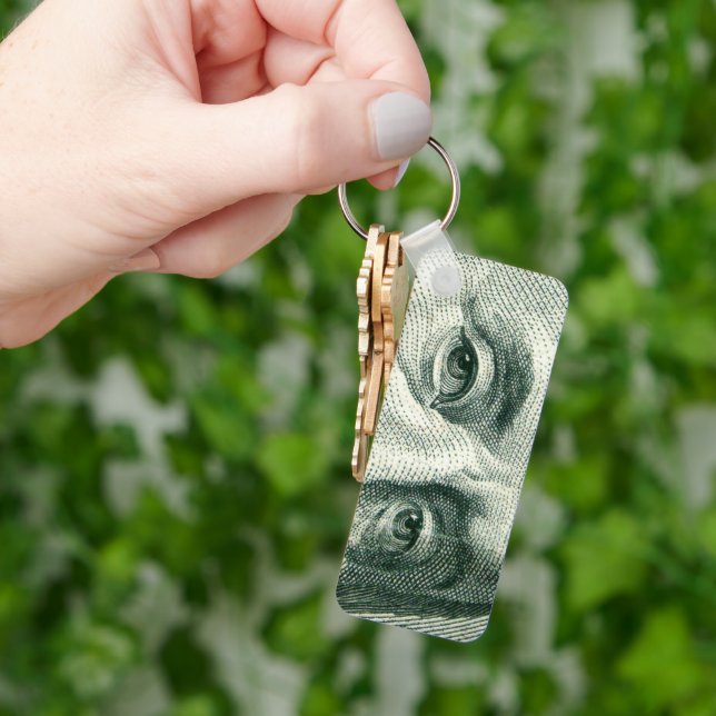 Ben Franklin Hundred Dollar Bill Key Ring (Hand)