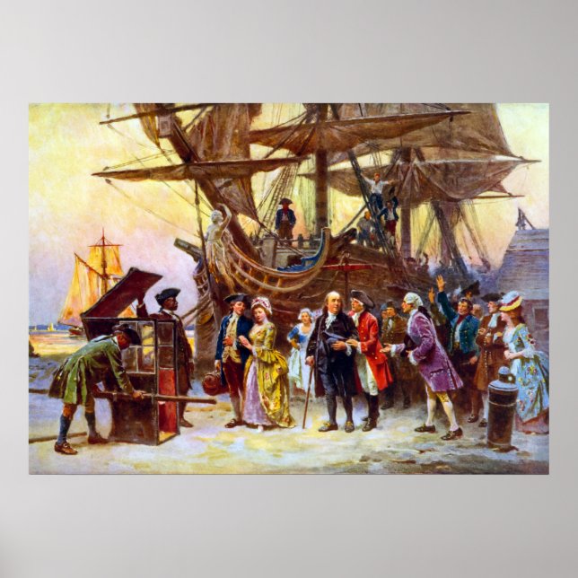 Ben Franklin Returns To Philadelphia Poster (Front)