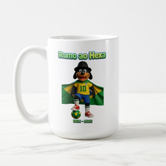 Ben-Hur Scores 10 with Flag Cover Coffee Mug (Left)
