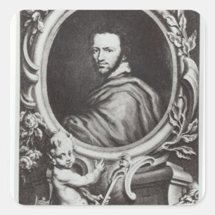 Ben Jonson English playwright Square Sticker