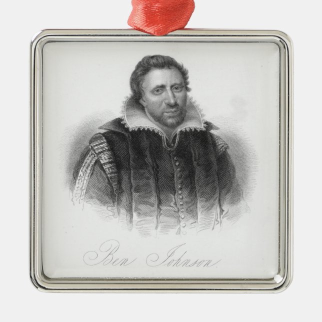 Ben Jonson Metal Ornament (Front)