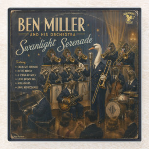 Ben Miller Orchestra Album: a Parody Glass Coaster