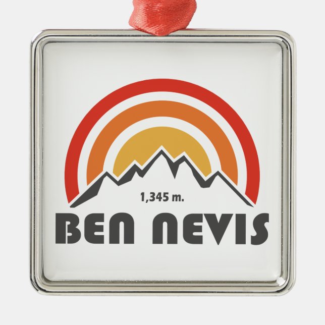Ben Nevis Metal Ornament (Front)