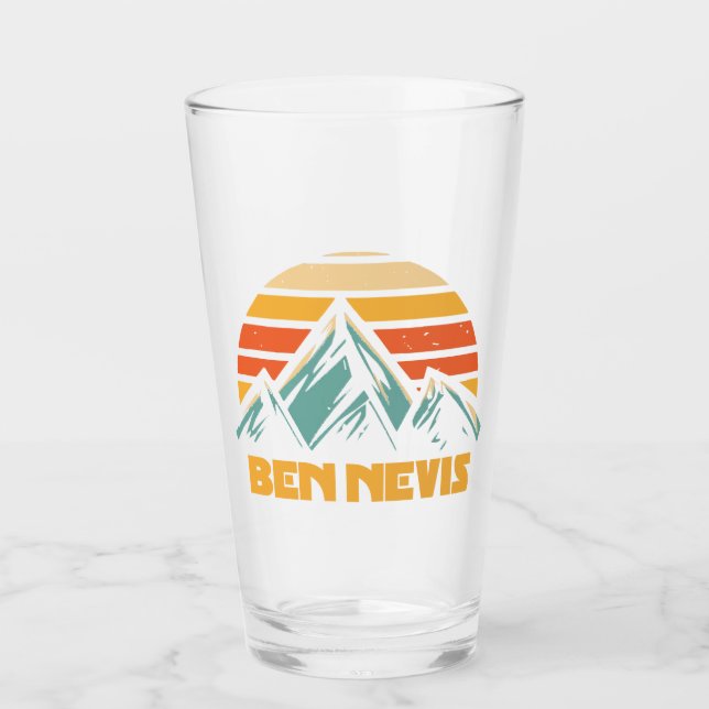 Ben Nevis Retro Turquoise Glass (Front)
