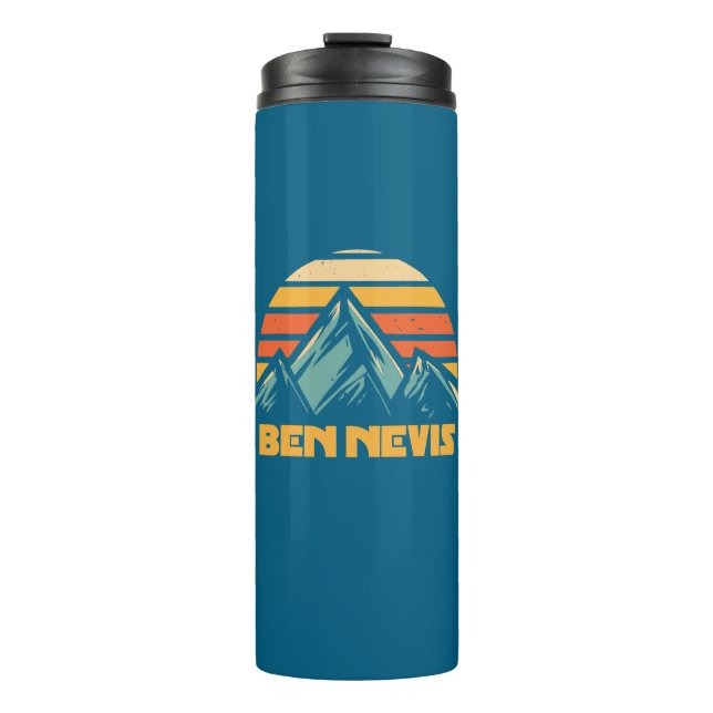 Ben Nevis Retro Turquoise Thermal Tumbler (Front)