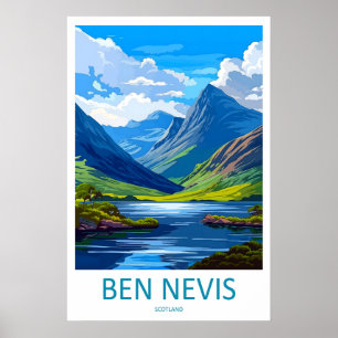 Ben Nevis Scotland Travel Poster 1