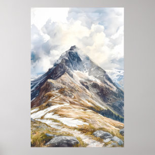Ben Nevis watercolor poster Watercolor 1