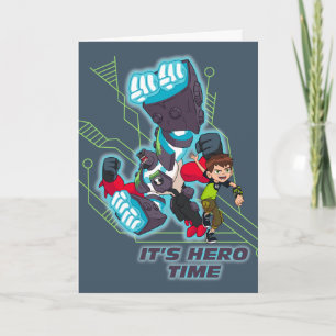 Ben & Omni-Enhanced Four Arms - It's Hero Time Card