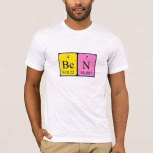 Ben periodic table name shirt