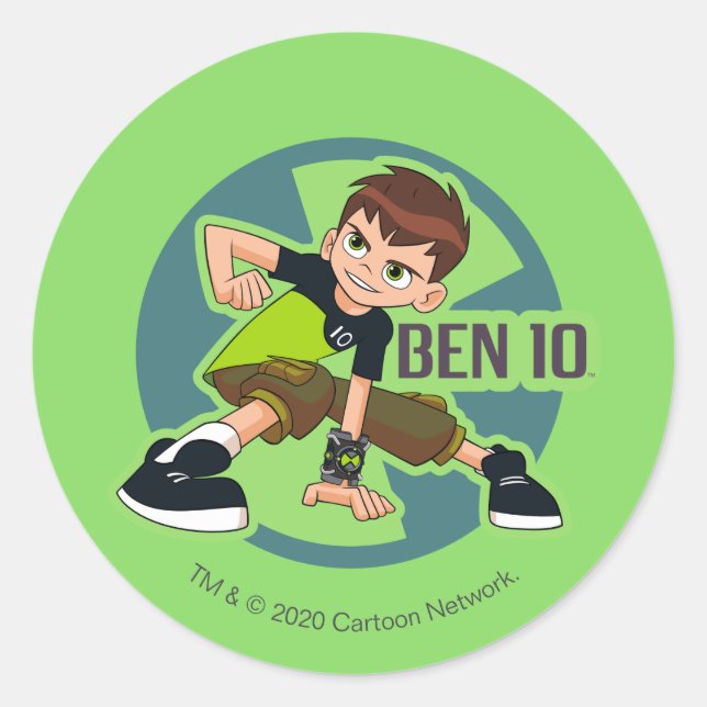 Ben Tennyson Omnitrix Graphic Classic Round Sticker (Front)
