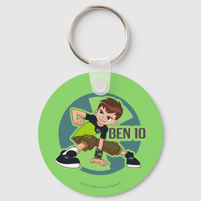 Ben Tennyson Omnitrix Graphic Key Ring (Front)
