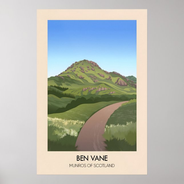 Ben Vane Munros of Scotland Poster (Front)