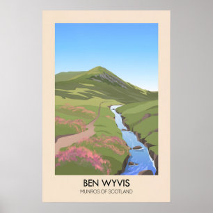 Ben Wyvis Munros of Scotland Poster