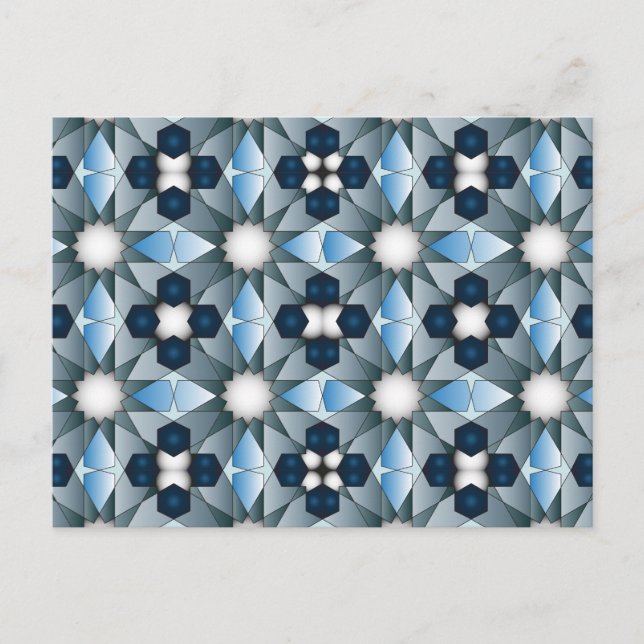 Ben Yusuf Madrasa Geometric Pattern 004 Postcard (Front)