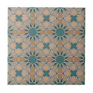 Ben Yusuf Madrasa Geometric Pattern 006 Ceramic Tile