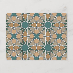Ben Yusuf Madrasa Geometric Pattern 006 Postcard