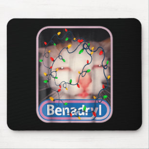 Benadryls Flashing Light Cute & Funny Cat Love Mouse Pad