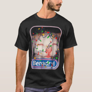 Benadryls Flashing Light Cute & Funny Cat Love T-Shirt