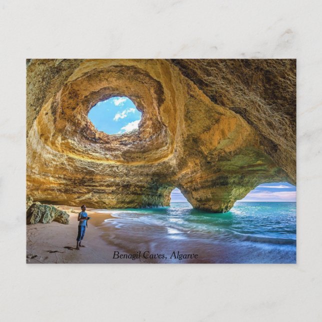 Benagil Algarve Portugal Holiday Postcard (Front)