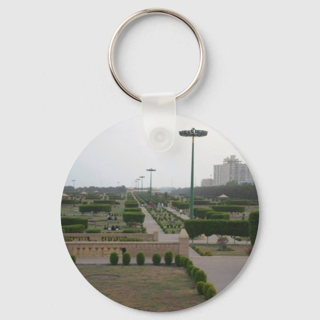 Benazir Park Scenic Landscape Print Key Ring (Front)