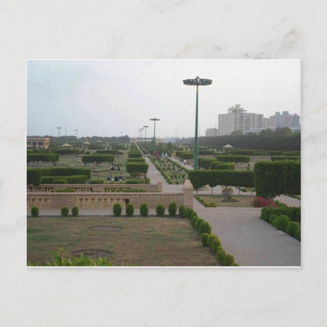 Benazir Park Scenic Landscape Print Postcard (Front)