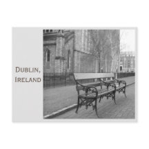 Bench at St Patrick's Cathedral, Dublin, Ireland