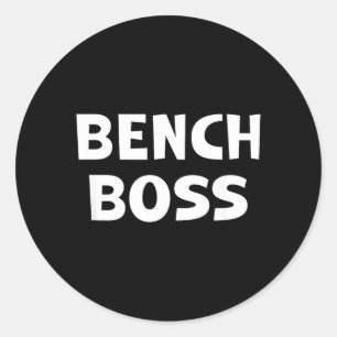 Bench Boss Sports Head Coach Manager Classic Round Sticker
