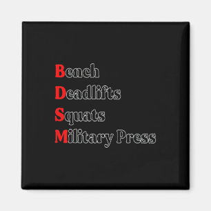 Bench Deadlift Squat Military Press Bodybuilding G Magnet