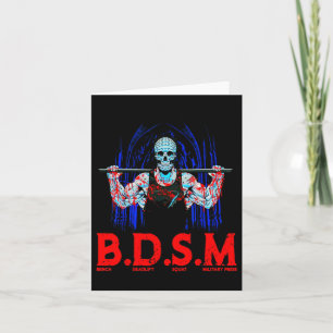 Bench Deadlift Squat Military Press Workout Bodybu Card