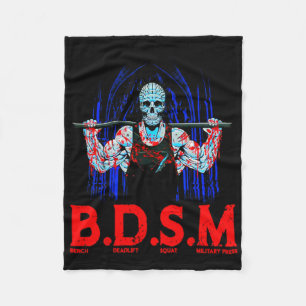 Bench Deadlift Squat Military Press Workout Bodybu Fleece Blanket
