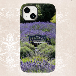 Bench in a Huge Field of Lavender in Sequim Case-Mate iPhone 14 Case
