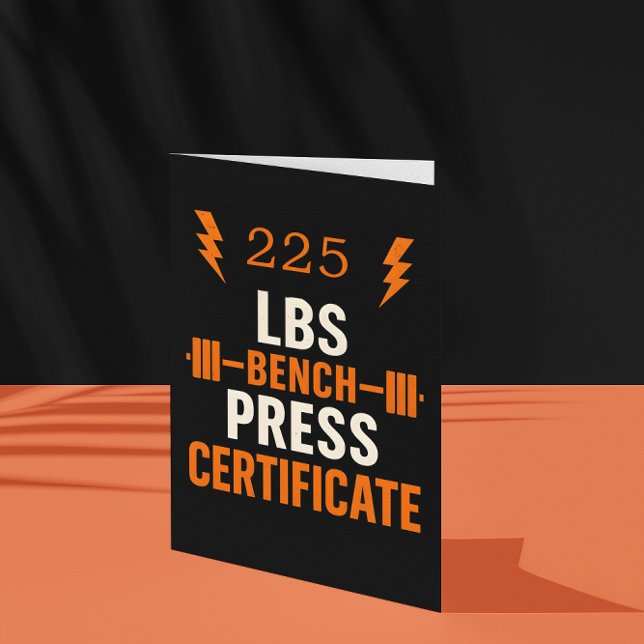 Bench Press Achievement Certificate for Gym (Creator Uploaded)