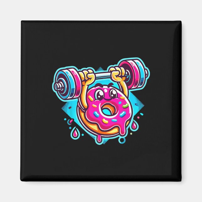 Bench Press Doughnut Weightlifting Bodybuilding Fi Magnet (Front)