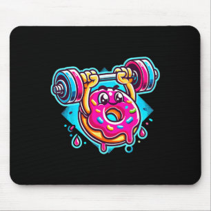 Bench Press Doughnut Weightlifting Bodybuilding Fi Mouse Pad