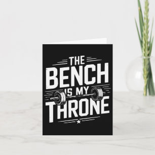 Bench Press Exercise Bodybuilding Fitness Workout Card