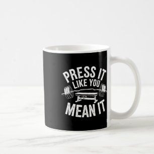 Bench Press Exercise Bodybuilding Fitness Workout Coffee Mug