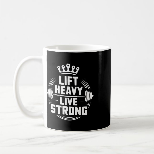 Bench Press Exercise Bodybuilding Fitness Workout  Coffee Mug (Left)