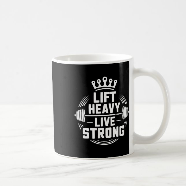 Bench Press Exercise Bodybuilding Fitness Workout  Coffee Mug (Right)