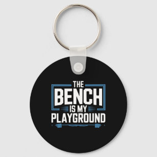 Bench Press Exercise Bodybuilding Fitness Workout Key Ring